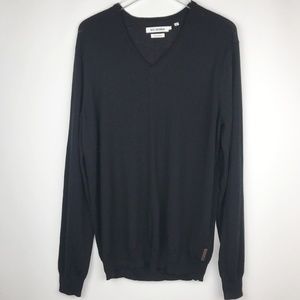 Ben Sherman 100% Merino Wool V Neck Sweater